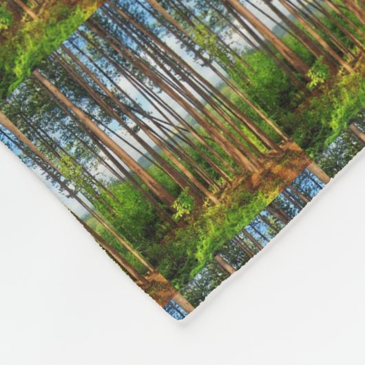 Fleece-Decke der Kiefern-30X40 Fleecedecke (Ecke)