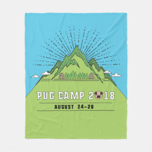 Fleece-Decke des Mops-Camp2018 Fleecedecke