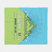 Fleece-Decke des Mops-Camp2018 Fleecedecke (Vorderseite (Horizontal))