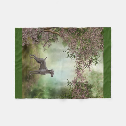 Fleece-Decke des Weimaraner Fleecedecke (Vorderseite (Horizontal))
