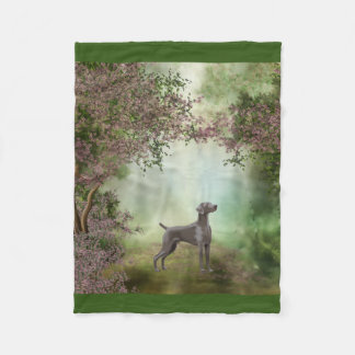 Fleece-Decke des Weimaraner Fleecedecke