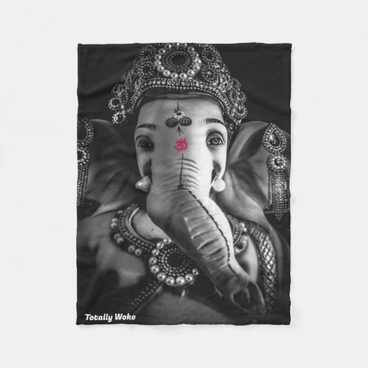 Fleece-Decke | Elefant | Wohndeko Fleecedecke (Vorderseite)