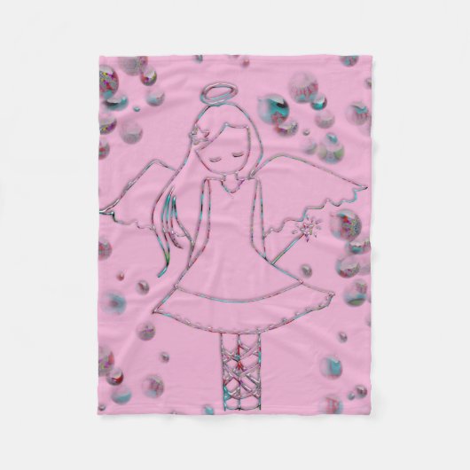 Fleece-Decke/Engel Fleecedecke (Vorderseite)