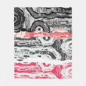 Fleece-Decke – Friction Lands abstraktes Design Fleecedecke (Vorderseite)