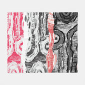 Fleece-Decke – Friction Lands abstraktes Design Fleecedecke (Vorderseite (Horizontal))