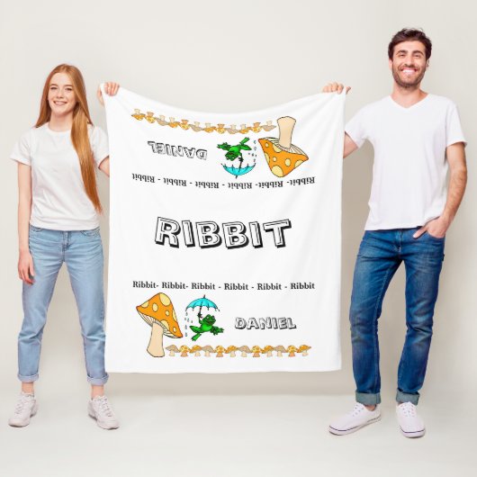 Fleece-Decke Frosch Quaken Pilz Fleecedecke (Beispiel)