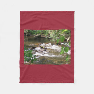 Fleece-Decke Gebirgsbach Fleecedecke