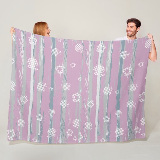 Fleece-Decke (Groß 152 cm x 203 cm) – Gingham Orch Fleecedecke (Beispiel)