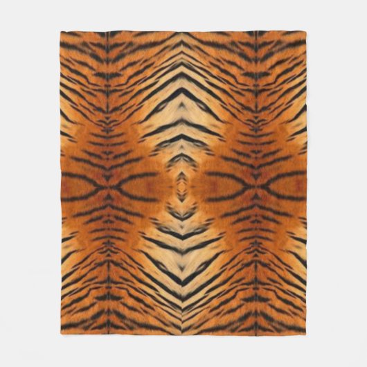 Fleece-Decke im Tiger-Stil Fleecedecke (Vorderseite)