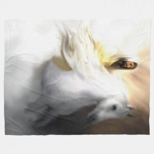 Fleece-Decke Jesuss Christus Fleecedecke (Vorderseite (Horizontal))