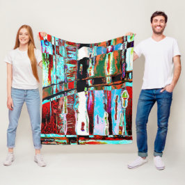 Fleece-Decke Kollaps Reflexion Abstraktes Design Fleecedecke