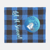 Fleece-Decke - Lass es schneien Fleecedecke (Vorderseite (Horizontal))