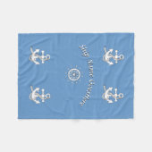 Fleece-Decke - Maritimes Thema Fleecedecke (Vorderseite (Horizontal))