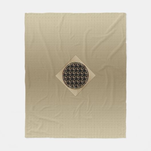 Fleece-Decke mit chinesischem Symbol Fledermaus Fleecedecke (Vorderseite)