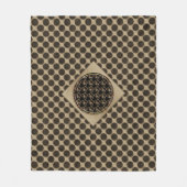 Fleece-Decke mit chinesischem Symbol für Fledermau Fleecedecke (Vorderseite)