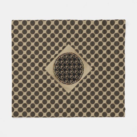 Fleece-Decke mit chinesischem Symbol für Fledermau Fleecedecke (Vorderseite (Horizontal))