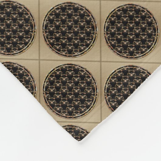 Fleece-Decke mit chinesischem Symbol für Fledermau Fleecedecke (Ecke)