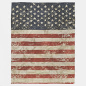 Fleece-Decke mit Flagge von USA Fleecedecke (Vorderseite)