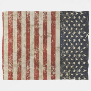 Fleece-Decke mit Flagge von USA Fleecedecke