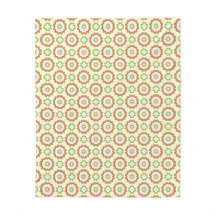 Fleece-Decke mit individuellem Vintage-Blumenmuste