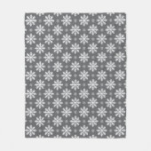 Fleece-Decke mit individuellen Schneemuster Fleecedecke (Vorderseite)
