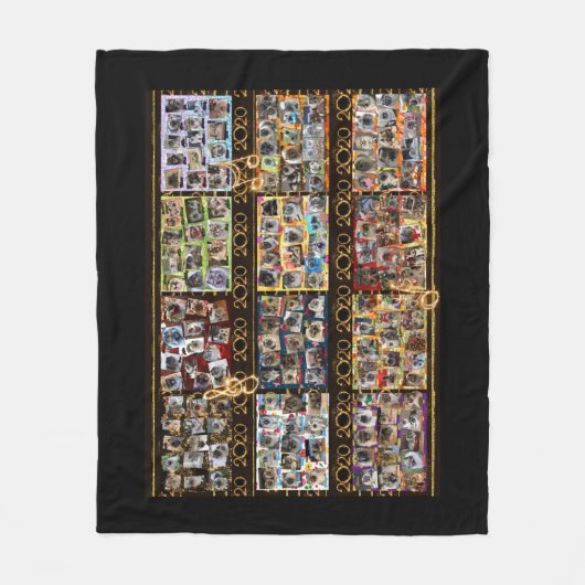 Fleece-Decke mit Säulen Fleecedecke (Vorderseite)