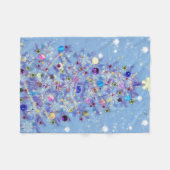 Fleece-Decke mit verziertem Weihnachtsbaum Fleecedecke (Vorderseite (Horizontal))