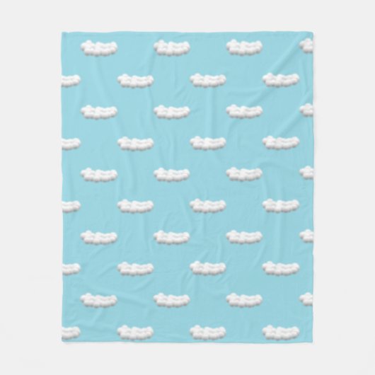 Fleece-Decke mit Wolkenmuster Fleecedecke (Vorderseite)