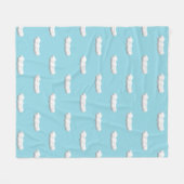 Fleece-Decke mit Wolkenmuster Fleecedecke (Vorderseite (Horizontal))