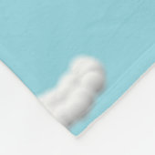 Fleece-Decke mit Wolkenmuster Fleecedecke (Ecke)