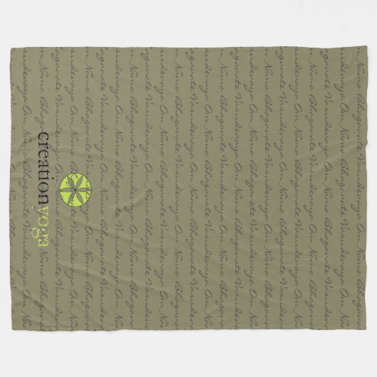 Fleece-Decke OM Namo - 60" x 80" Fleecedecke (Vorderseite (Horizontal))