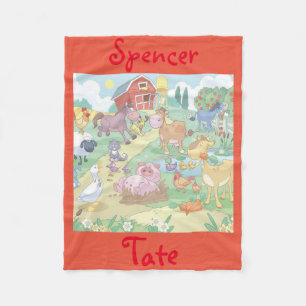 Fleece-Decke/personalisierte Cartoon-Vieh Fleecedecke