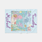 Fleece-Decke/personalisiertes Seeleben Fleecedecke (Vorderseite (Horizontal))