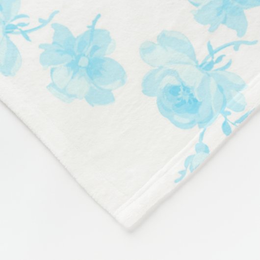 Fleece Decke Saint Colette Juni Rose Capri blau (Ecke)