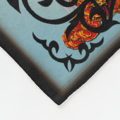 Fleece-Decke Sankt Muerte, klein Fleecedecke (Ecke)