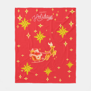 Fleece-Decke Santa Clause  Fleecedecke