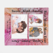 Fleece-Decke "Shades of Love" Foto-Decke Fleecedecke (Vorderseite (Horizontal))