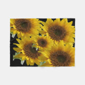 Fleece-Decke Sonnenblume Fleecedecke (Vorderseite (Horizontal))