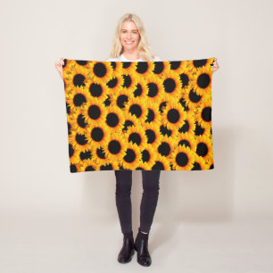 Fleece-Decke: Sonnenblumen Fleecedecke