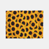 Fleece-Decke: Sonnenblumen Fleecedecke (Vorderseite (Horizontal))