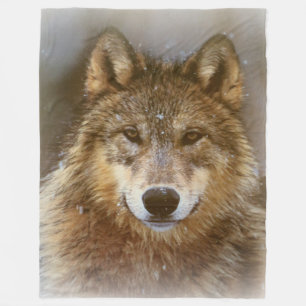 Fleece-Decke/Wolf Fleecedecke