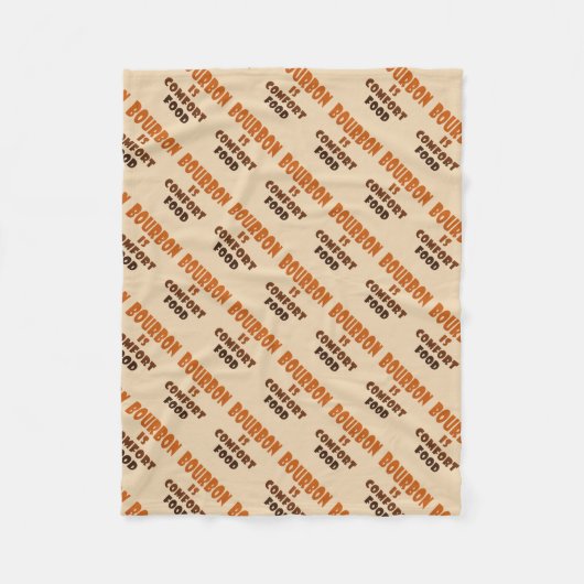 FLEECE-DECKEN - BOURBON ist Komfort-Nahrung Fleecedecke (Vorderseite)