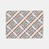 FLEECE-DECKEN - nicht aller Whisky ist BOURBON! Fleecedecke (Vorderseite (Horizontal))