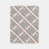 FLEECE-DECKEN - nicht aller Whisky ist BOURBON! Fleecedecke (Vorderseite)