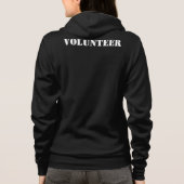 Fleece der Frauen Zip Hoodie (Rückseite)