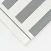 Fleece des Bauernmusters Graue und weiße Streifen (Ecke)