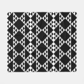 Fleece des Musters für das Muster Schwarz-Weiß-Geo (Vorderseite (Horizontal))