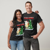 Fleece Feliz Navidad Cute-Sheep Christmas T-Shirt (Unisex)