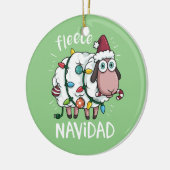Fleece Feliz Navidad Funny Niedliches Schaf Weihna Keramik Ornament (Links)