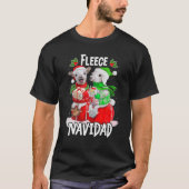 Fleece Feliz Navidad Funny Niedliches Schaf Weihna T-Shirt (Vorderseite)